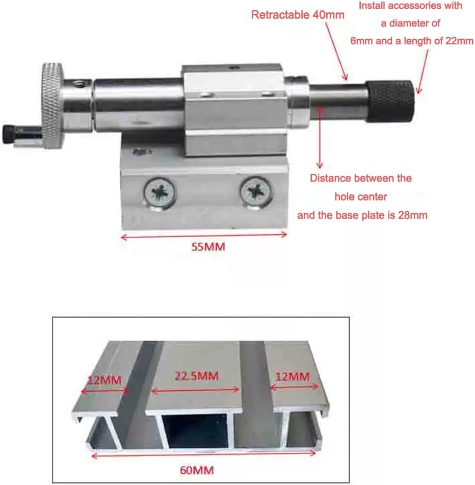 マイクロボール研削研磨および切断旋盤丸めシンブルは、木製のテールストックDIYアクセサリを固定するために引き込むことができます