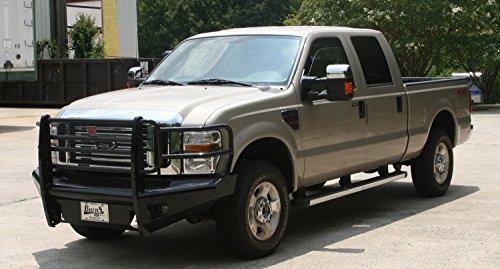 Fab Fours Fs05-S1260-1 Black Steel Front Ranch Bumper 2 Stage Black Powder Coated W/Full Grill Guard Incl. Light Cut-Outs Black Steel Front Ranch Bumper #TOP3
