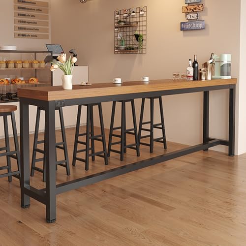 SofaHills Table de Bar Haute de Cuisine,Table de Hauteur de comptoir étroite Longue, 100/120/140/160cm Une Table de comptoir pour 2/3 Personne,Applicable à...
