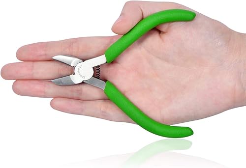 Miniatura 54 de SPEEDWOX Mini alicates de punta larga de 5-1/2 pulgadas, alicates de punta de cadena con cortador de alambre, cortadores laterales de nariz de aguja