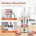 LEEVOT 7Lb/3L Sausage Stuffers, 304 Stainless Steel Sausage Maker Adjustable, 2 Speeds, 5 Filling Tubes (Silver)