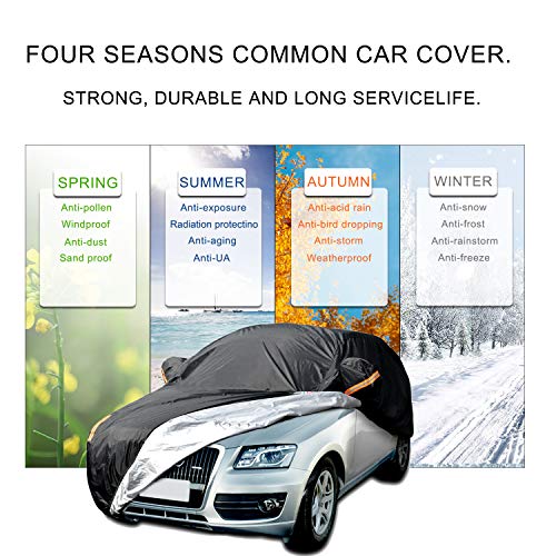 Image of UV Protection Car Cover Windproof Dustproof Scratch Resistant Outdoor Universal Full Car Covers (Fit SUV-Length ( 189-200 inch ))