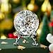kanpura 60mm Ice Cracked Crystal Ball Paperweight Crystal Glass Sphere with Stand for Christmas Home Decor Fengshui Accessories Rockery Ornament