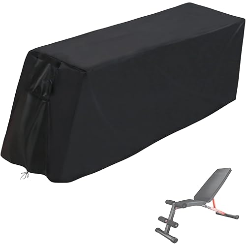Weight Bench Cover - Exercise Workout Bench Cover Waterproof Protective Covers for Sit-Up Board - 55"L×18"W×16"H, Black