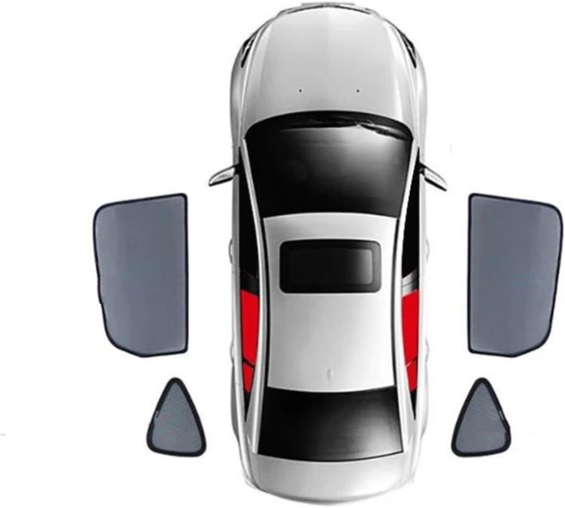 Sun Shade Shade Privacy Protection For BMW X6 E71 E72 2007-2014 Magnetic Car Sunshade Front Windshield Curtain Cover Rear Side Baby Window Mesh Sun Shade Visor(4pcs Rear Trian)