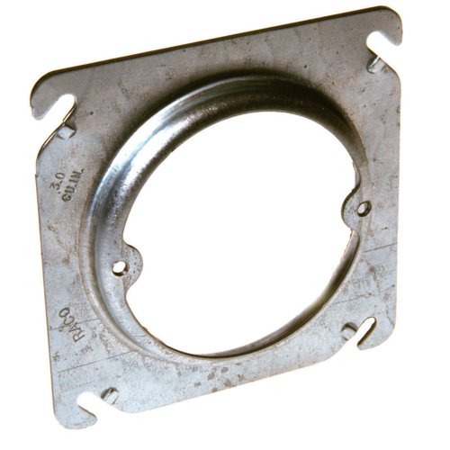 Hubbell-Raco 4-Inch Square Box Fixture Cover Gray