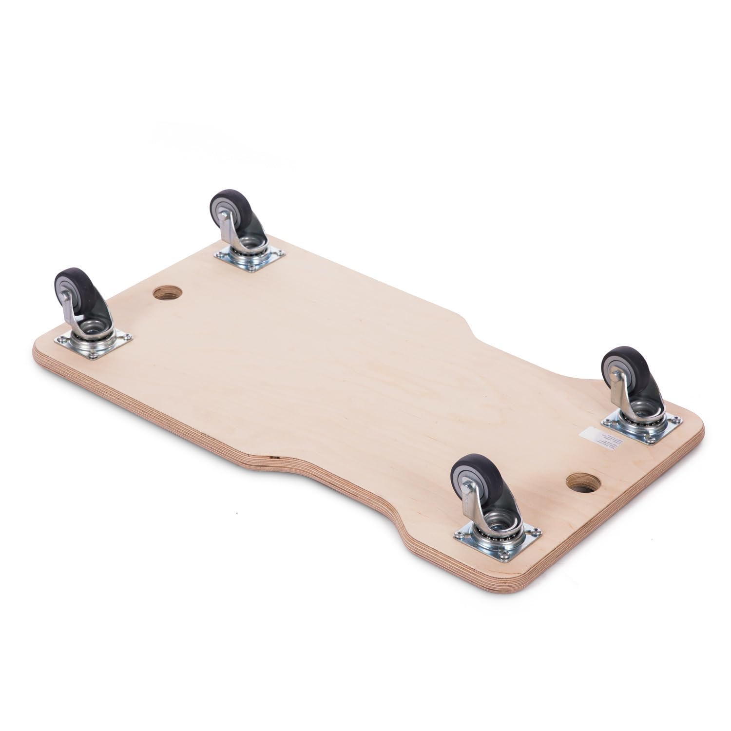 Sport-Thieme Kinder-Rollbrett Ergo | Indoor Kindersport & Therapie | 10 Jahre Garantie | Kugellager Rollen | Vollgummireifen | 62x35x9 cm | Belastbar: 120 kg | Holz