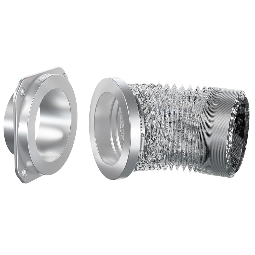 UDSKNV[KSL DV180 Magnetic Dryer Vent Coupling Airtight Seal Quick Connect Dryer Vent Connector Kit