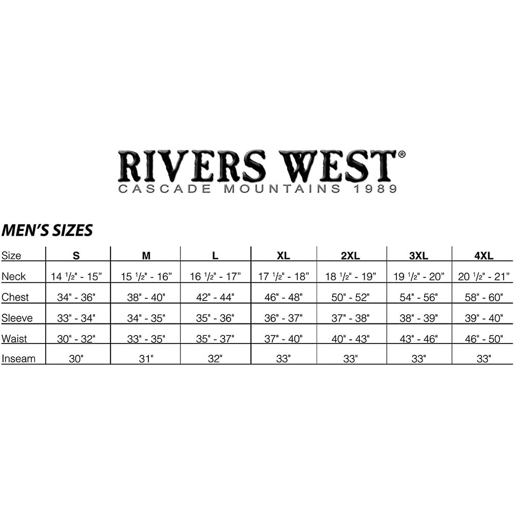 Rivers West Męska kurtka Kokanee wodoodporna wiatroszczelna w pełni uszczelniona szwami bardzo wytrzymała kurtka wędkarska