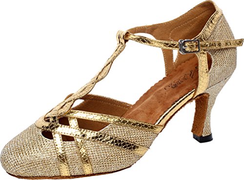 Chaussures de danse latine tango pour femme aux paillettes douces