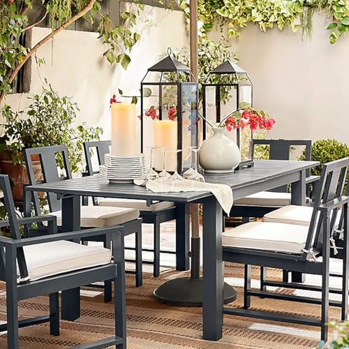 Image of Homemory 6 inch x 4 inch Large Waterproof Outdoor Flameless Candles with Remote Control and Timer, Battery Operated Flickering LED Pillar Candles for Indoor Outdoor Lanterns, Porch, Long Lasting, Set of 4