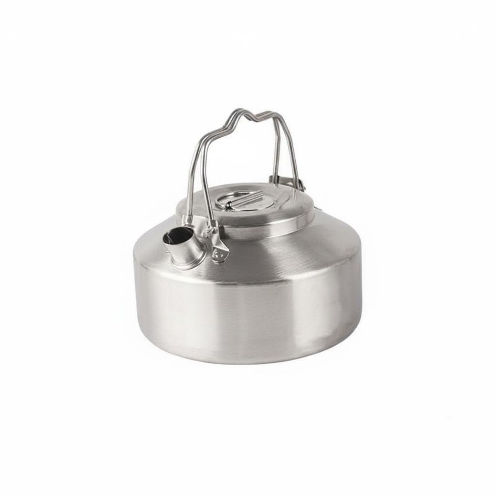 Ultralight Stainless Steel Camping Kettle Lightweight Stainless Steel Camp Kettle Compact Portable Tea Pot Easy to Clean for Campers, Hikers, Travel, Picnic, 0.9L | Sporting Goods-image-16