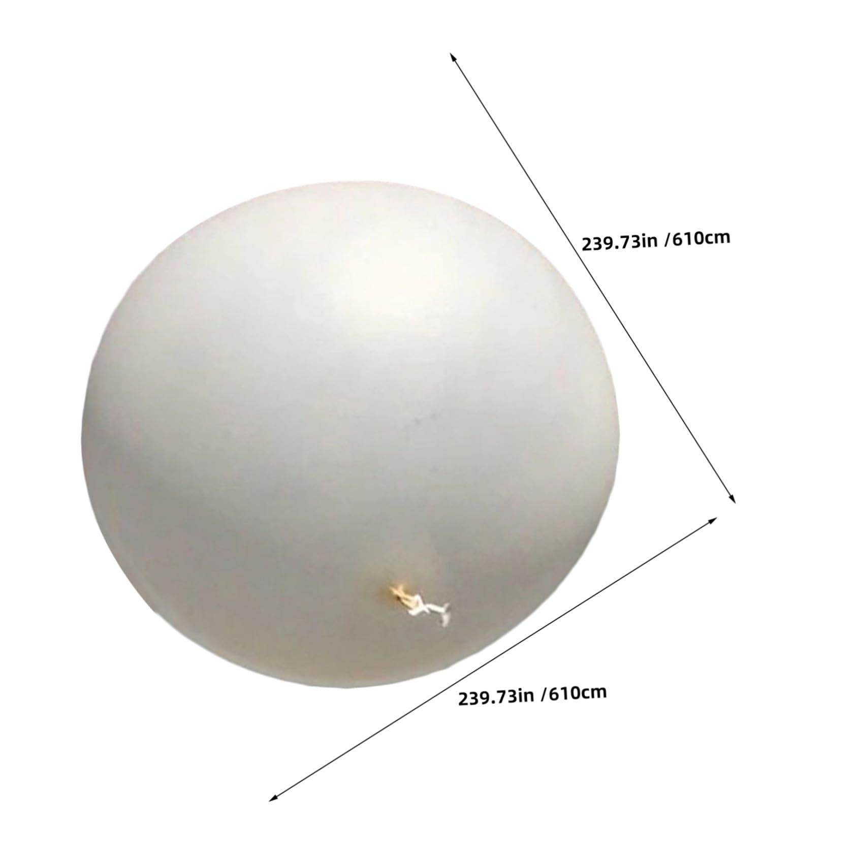 ibasenice Extra Duży Balon Lateksowy Cali Meteorologiczny Do Badań Naukowych Ślubów Urodzin i Filmów z Powietrza Niezawodny Balon Do Analizy Atmosferycznej