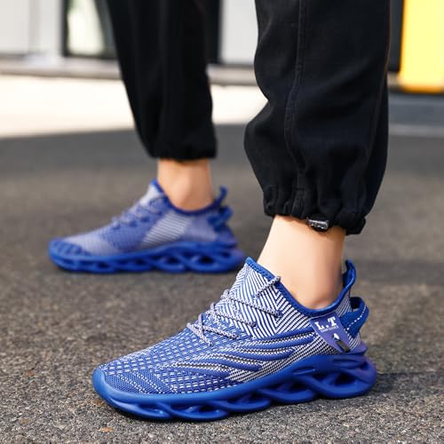 Image of Mens Running Shoes Gym Slip on Sneakers Non Slip Walking Tennis Sports Work Athletic Workout Casual Lightweight Breathable Fashion
