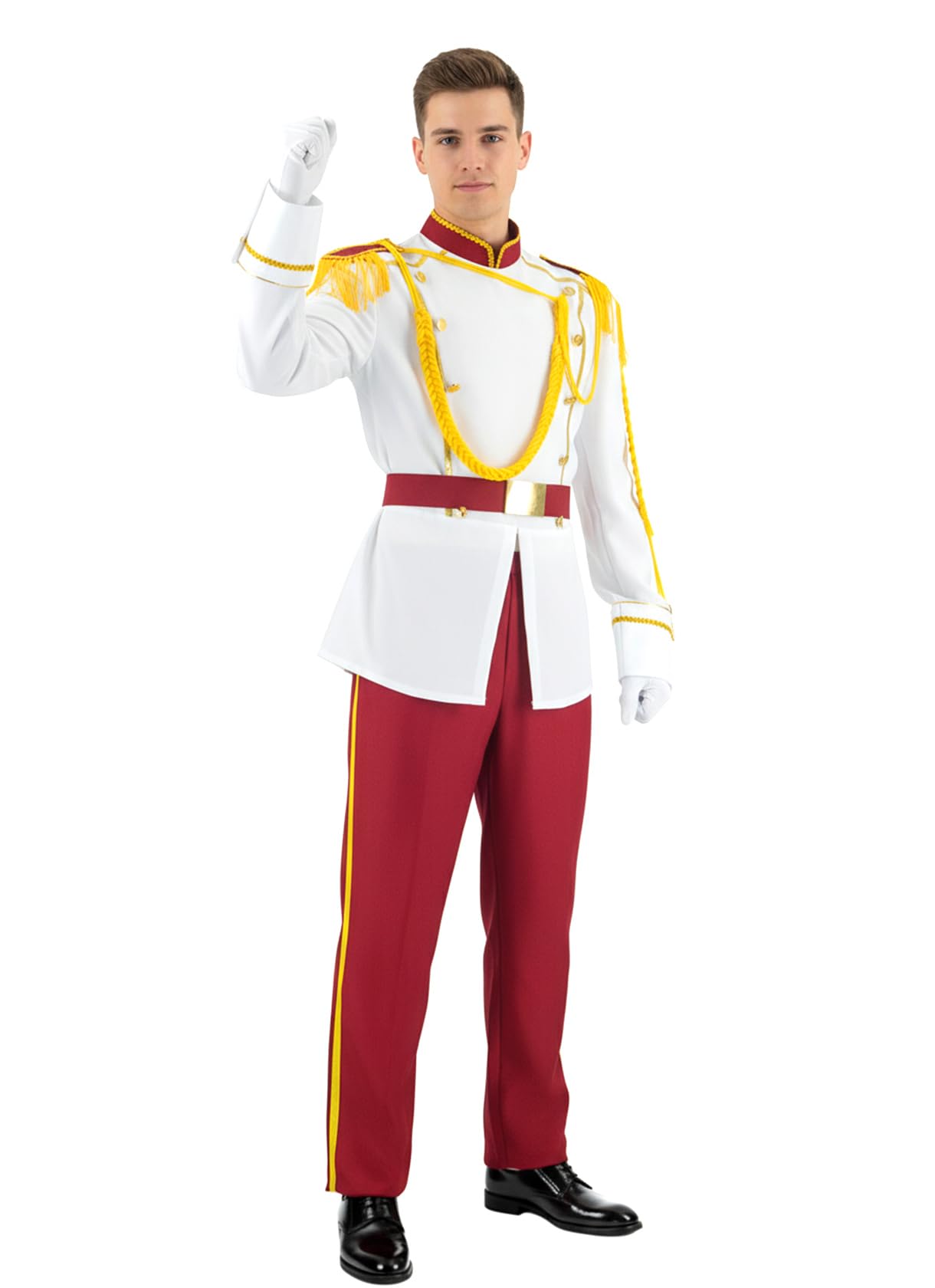 Poboola Prinz Charming Henry Kostüm Royal Storybook Prinz Kostüm für Herren Halloween Cosplay Set