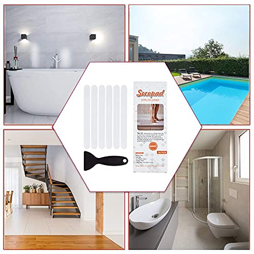 Secopad Original Anti Slip Shower Stickers, Safety Bathtub Strips Adhesive Decals With Premium Scraper For Bath Tub Shower Stairs Ladders Boats thumb #1