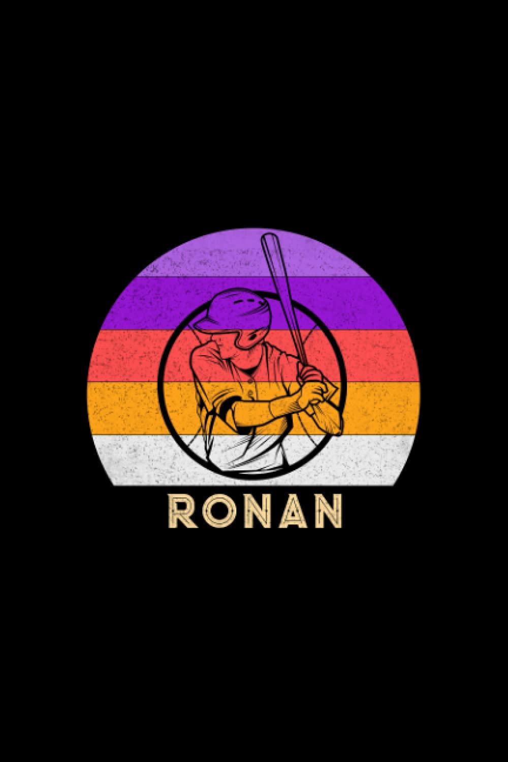 Ronan Name Gift Personalized Baseball Notebook Planner, Daily Journal for Sport Lovers: 120 Pages, A5, Meal, Diary, 6x9 inch, Life, Mom, 5.24 x 22.86 cm, Work List, Journal