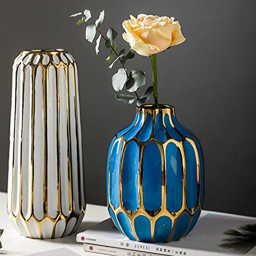 Vase en céramique galvanisé solution déco pour compositions florales artificielles - 5