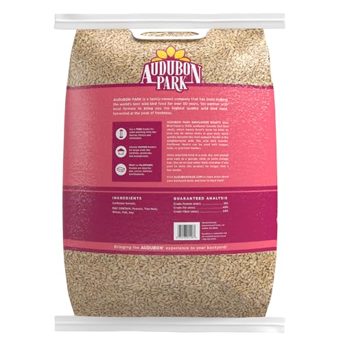 Audubon Park Sunflower Hearts Wild Bird Seed for Outside Feeders, 15-lb. Bag - Image 2