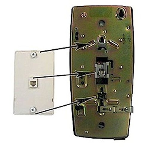 Teléfono de pared con timbre negro para evitar llamadas no autorizadas sin marcador 5