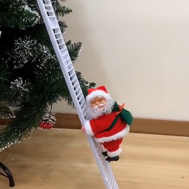 Watch Electric Santa Claus Climbing Ladder Santa on Amazon Live