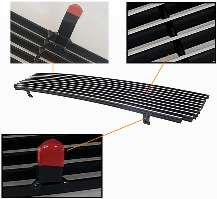 Compatible with Ford Ranger 1993-1997 Main Upper Chrome Billet Grille Aluminium Front Grille Grill Insert Fits 1994 1995 1996