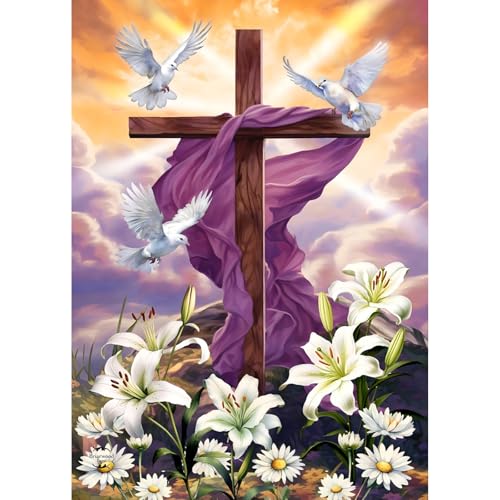 TLIOBLO Diamond Painting Adults, 5D DIY Diamond Painting Easter Kits for Adults Beginners, Full Drill Round Diamond Art Painting Craft Set Gifts 30X40cm