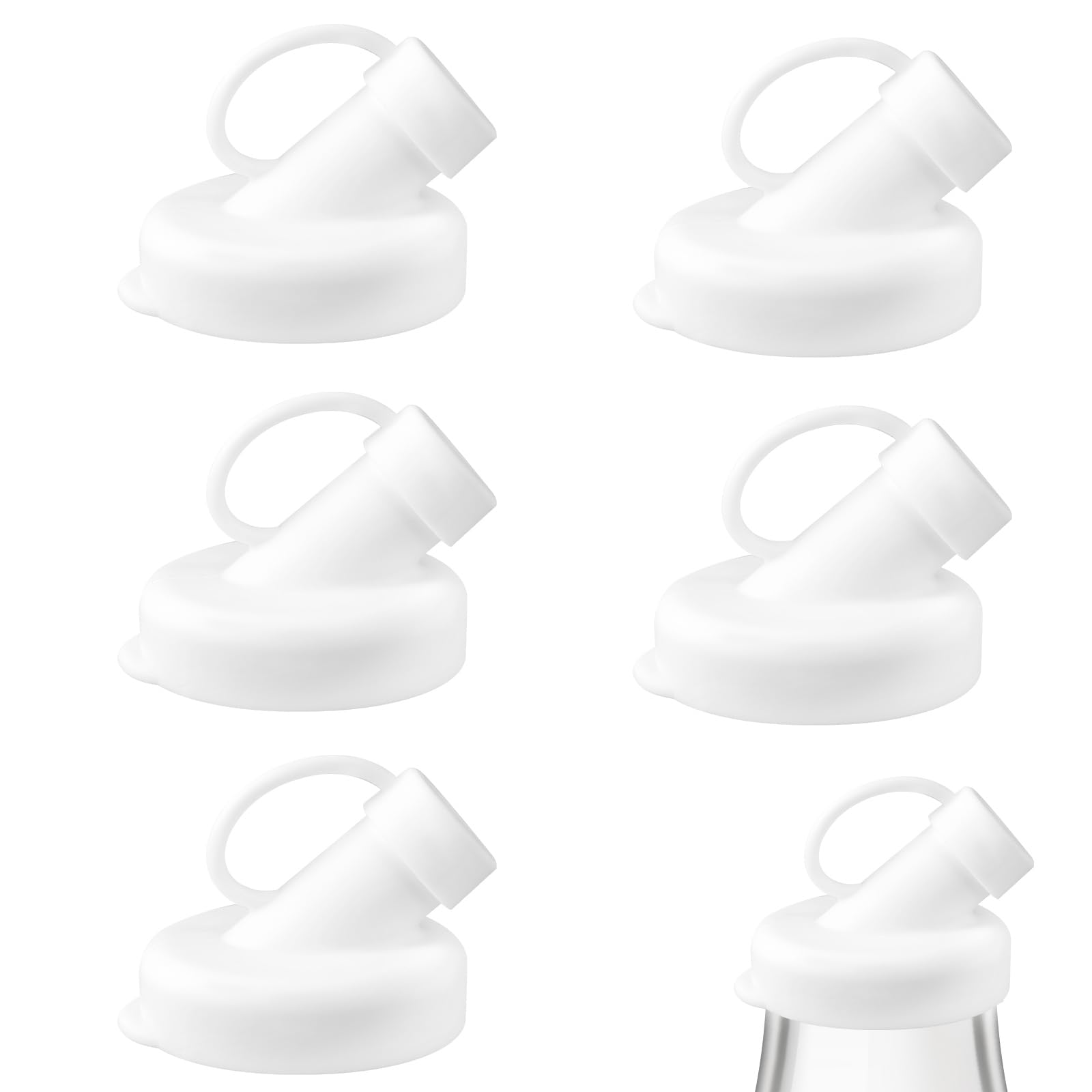 Bouchons verseurs en silicone 48mm anti-fuite pour bouteilles de lait maison
