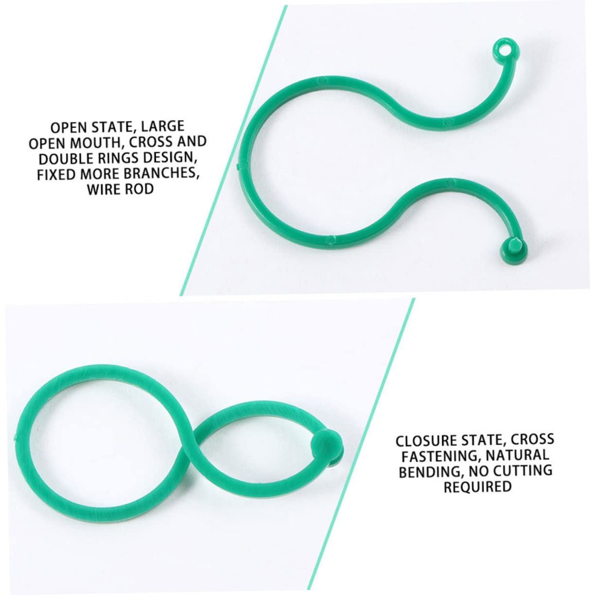 Toyvian 5 Sätze Pflanzenclips Für Gartenarbeiten Kunststoff Klammern Zur Unterstützung Von Stängeln Und Ranken Für Tomaten Und Kletterpflanzen Geruchsneutral Und Langlebig 100 Stück * 5