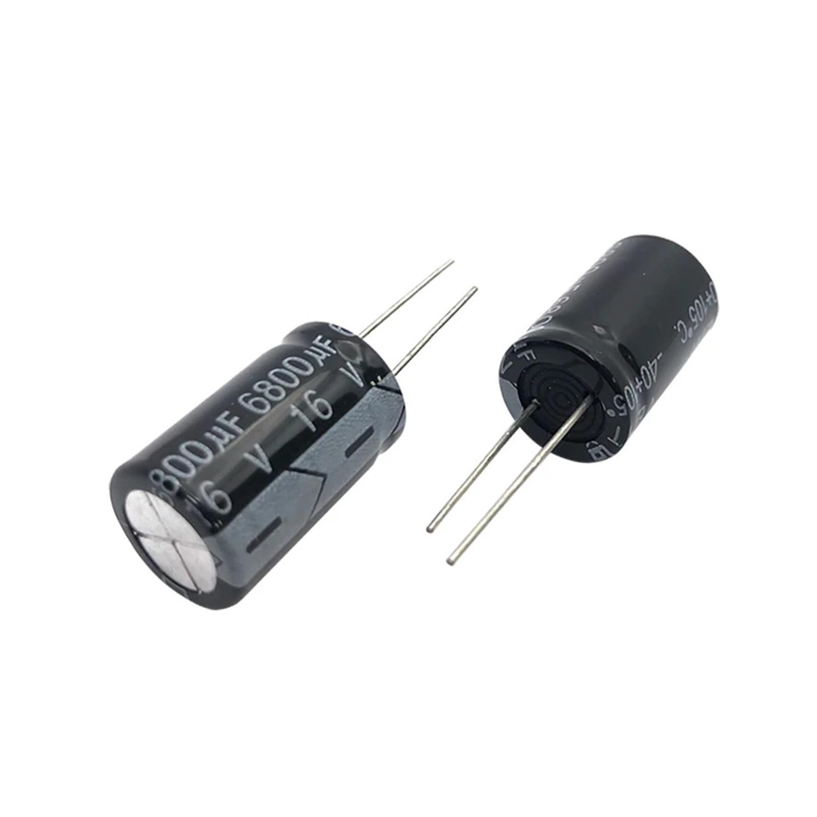 Condensateurs 16V 6800uF lot de 5 pièces électrolytiques radial 16x25mm en aluminium