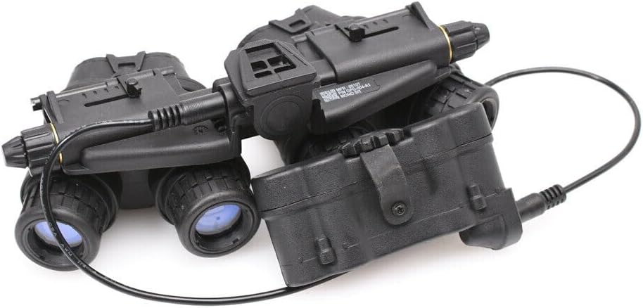 FMA Airsoft Hunting Tactical No Function GPNVG 18 Night Vision Goggles Dummy Binoculars NVG Model with L4G24 Plastic Helmet Mount Black Set