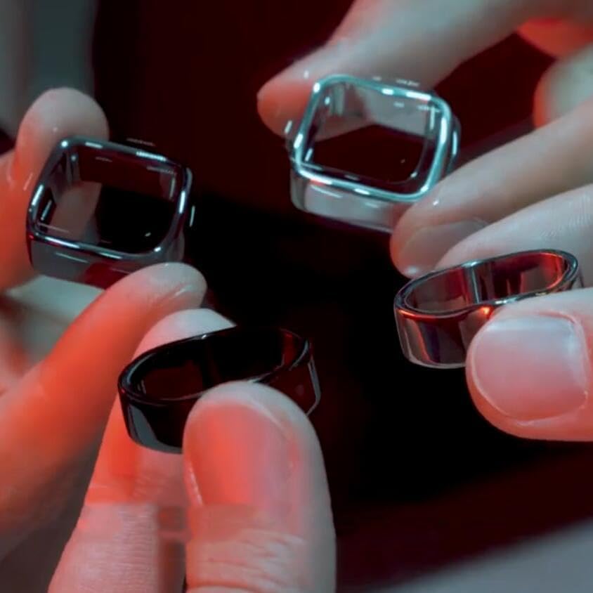 Ambi Ring Magic Tricks (negroplata disponible) Calle Primer plano ilusiones truco accesorios mentalismo círculo cuadrado anillo mágico (negro)