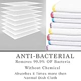 Pack of 10 Microfibre Dish Cloths Ultra Absorbent Multipurpose Kitchen Cleaning Cloths Lint Free 30x30cm (Pack of 10) - Image 2