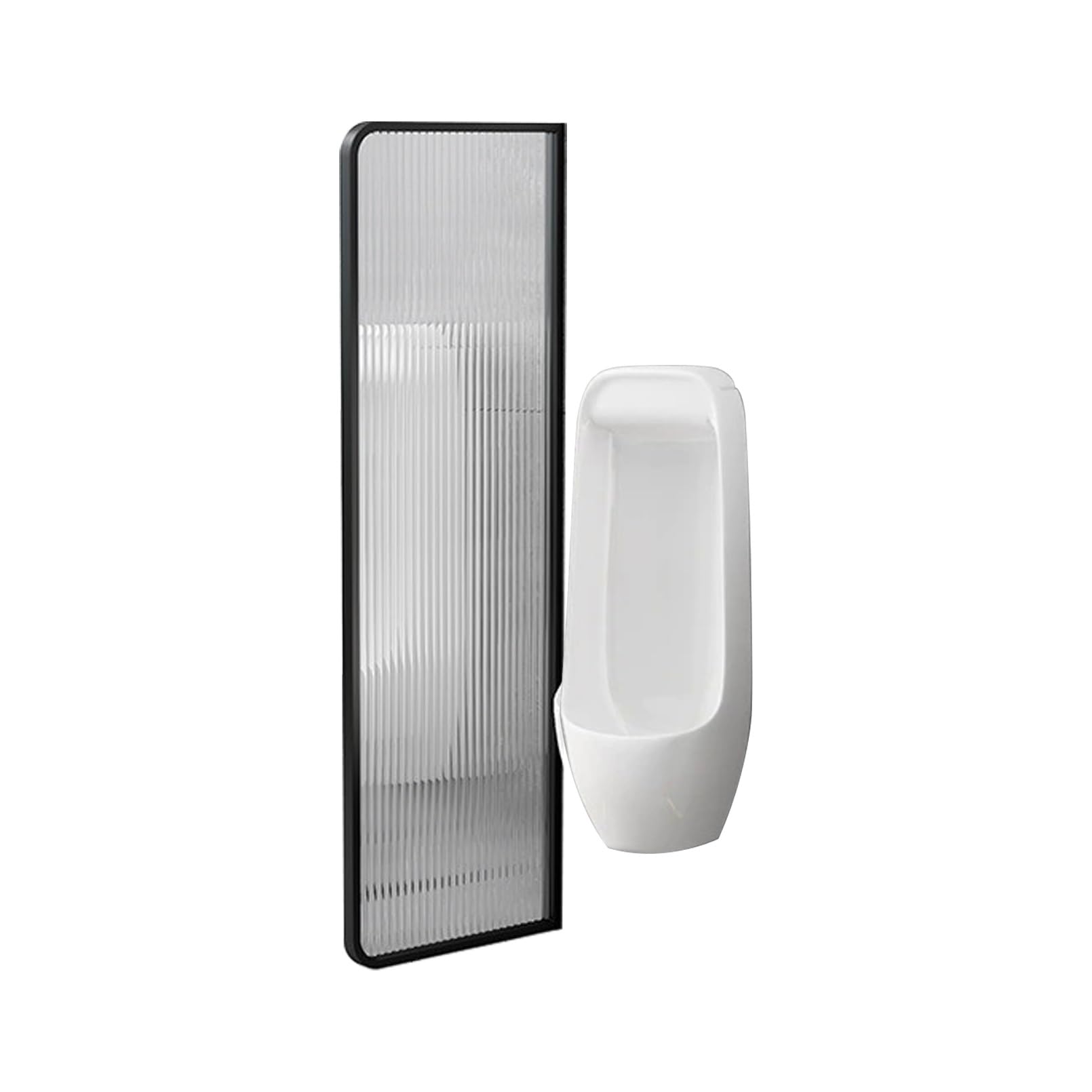 SXDMOUBK Men's Urinal Partition, Wall-mounted Privacy Screen Divider, for Hotel Schools Kindergartens Shopping Malls Public Restrooms, 1 Pack