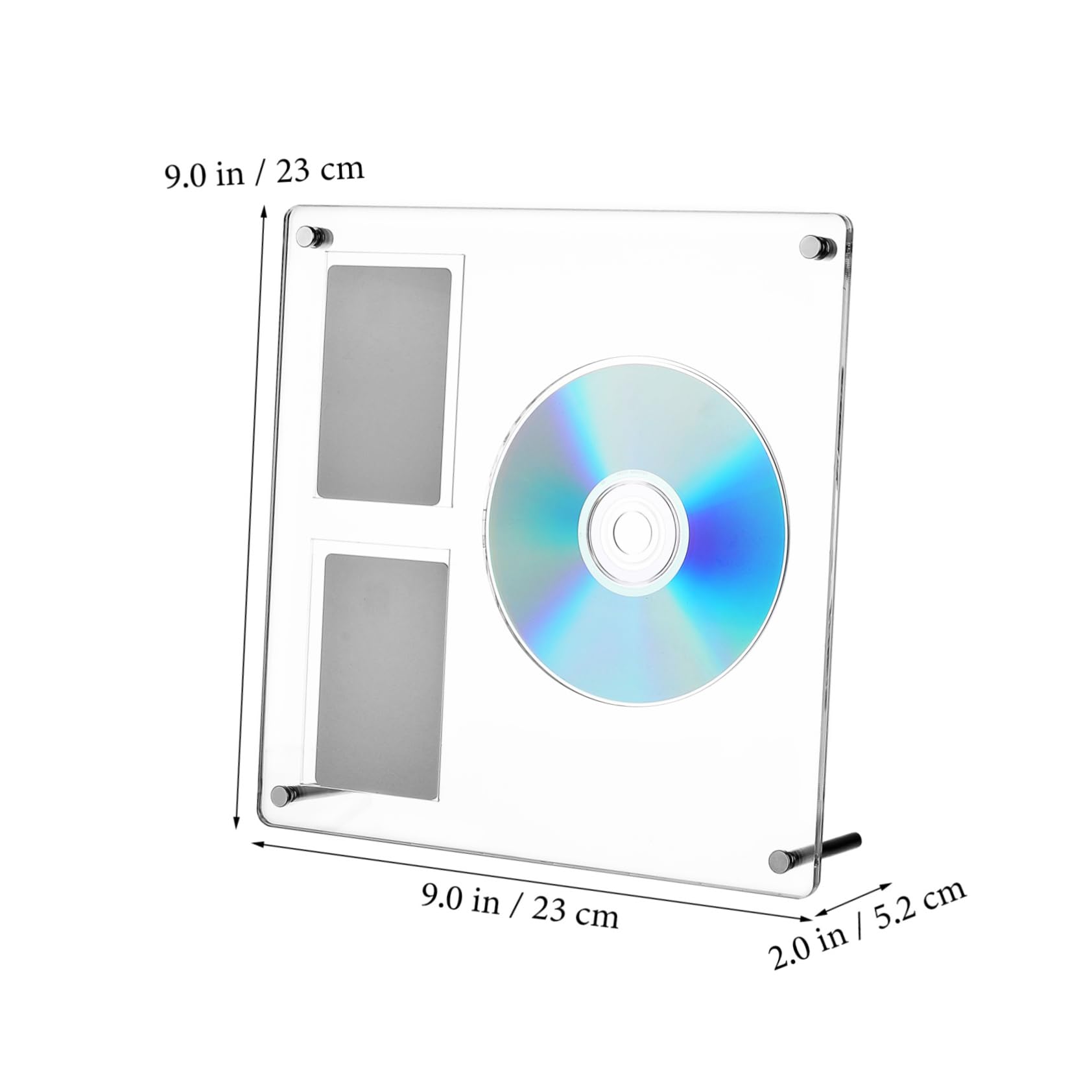 PRETYZOOM Cd Display Stand Kpop Holder Acrylic Cd Rack Space-saving Desktop Display