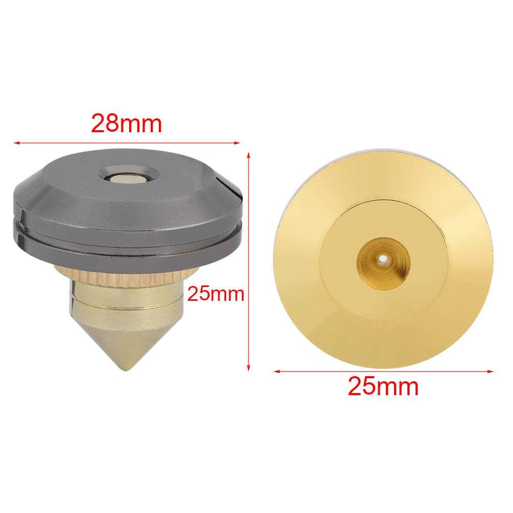 4 Paires Pointes D'enceintes De Haut-parleurs En Cuivre Spike Ensemble De Haut-parleurs Hifi Haut-parleur Amplificateur Audio Dac Cd Isolation Support Pieds Coniques Base Antichoc Avec Adhésif