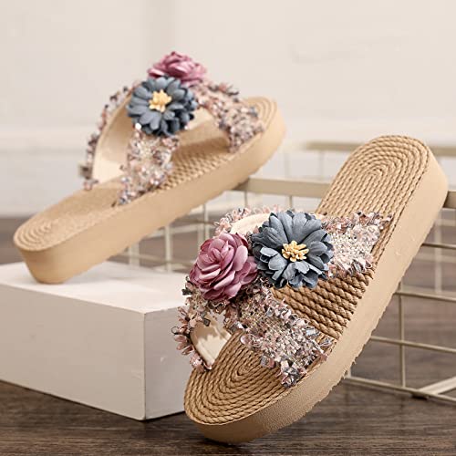 Children Flat Sneakers Fashion Summer Children Shoes Girls Thick Soles Lightweight Slip On Flower Open Toe4