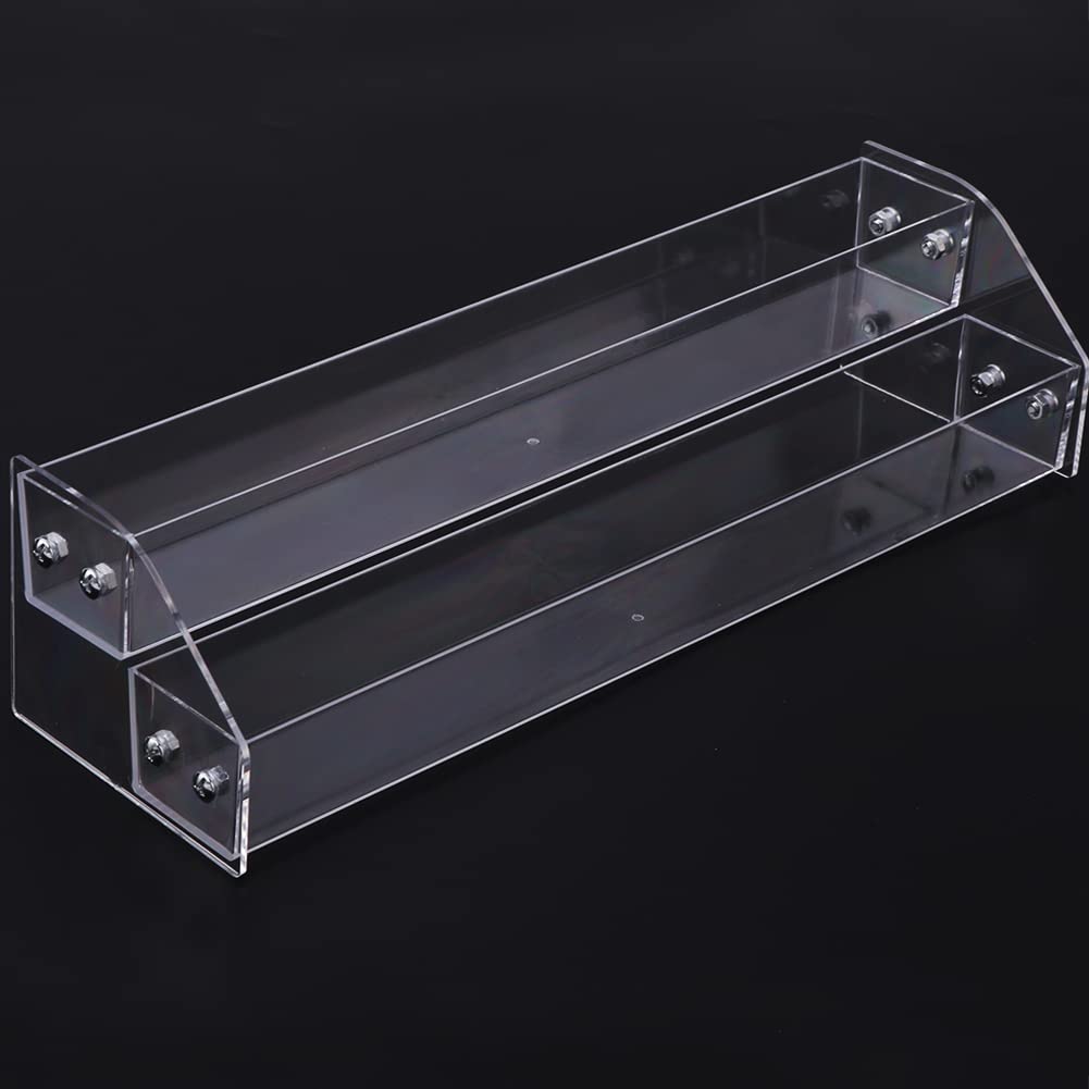 Saycker Organizzatore per smalti a 2 ripiani in acrilico trasparente, per smalto, a trapezio (trasparente)