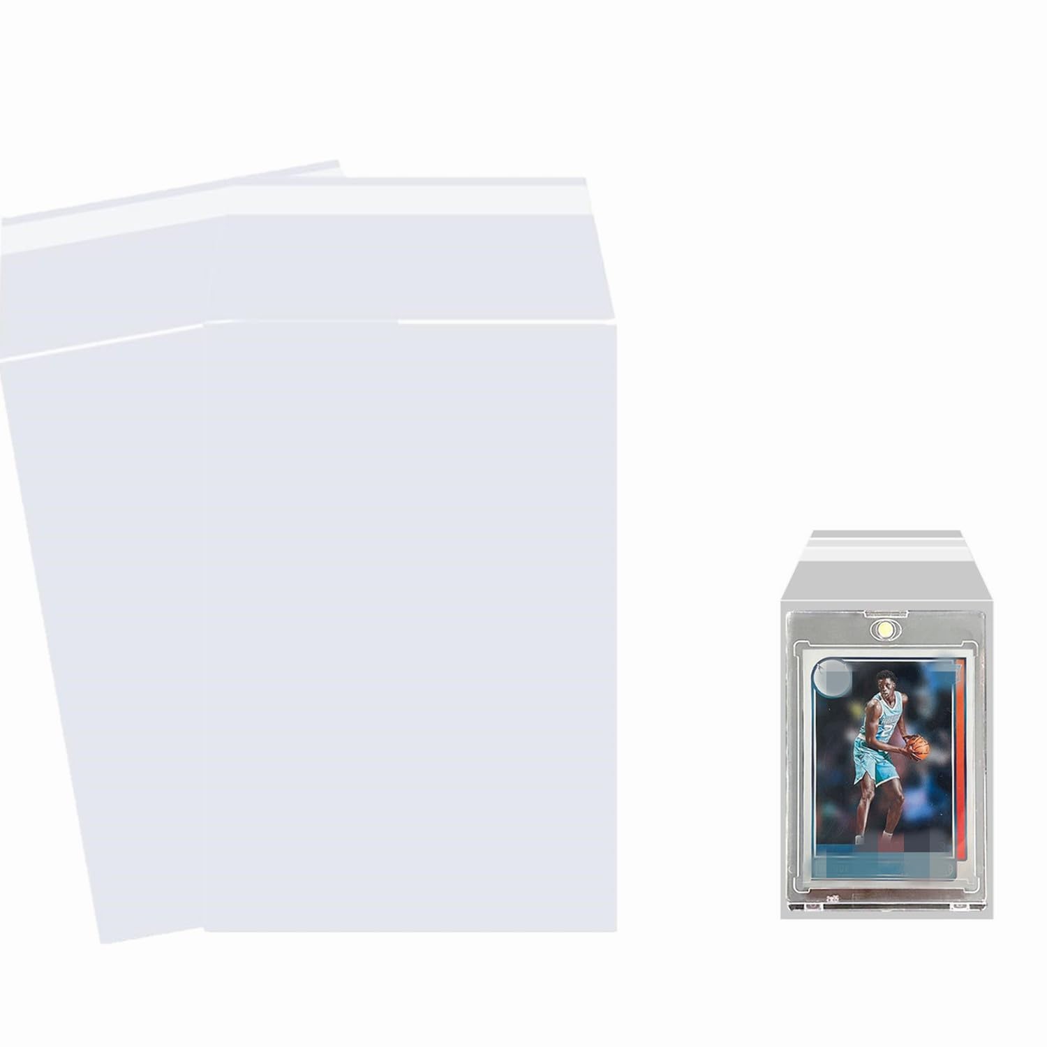 Photo 1 of 200PCS Resealable Team Bags for One Touch Card Holders 35PT-130PT, Fit Sleeves for Magnetic Card Holders, for One Touch Sleeves(35pt-130pt) (200)