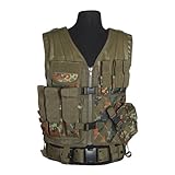 kampfmittelweste bundeswehr Military Mil-Tec USMC Einsatzweste mit Koppel Flecktarn