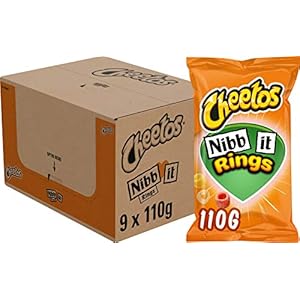 Cheetos Nibb-it Rings Chips, Doos 9 x 110 g