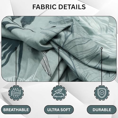 Image of Lukzer 5 Seater Sky Blue Universal Sofa Cover 3+1+1 Seater | 360 Fully Covered Anti-Slip Washable Couch Cover Protecter | 140 GSM Stretch Fit Polyester + Spandex Slipcover (SC-020-05)