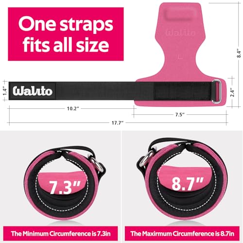 Image of Weight Lifting Wrist Strap,Double Layer Leather Wrist Wraps with Neoprene Padding for Weightlifting & Deadlifts - Adjustable Gym Straps for Men & Women