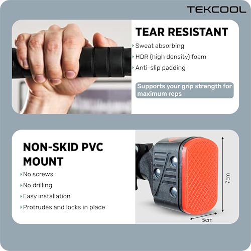 Image of TEKCOOL Pull Up Bars For Home Workout -Chin Up Bar Gym Accessories for Men Door Way Adjustable Hanging Rod Without Screw, Anti-skid Grip, Strength Training Exercise Bar- Pullup Bar
