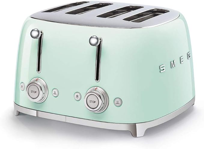 Smeg Toaster 4 Tranches Retro Vert 6 Préréglages