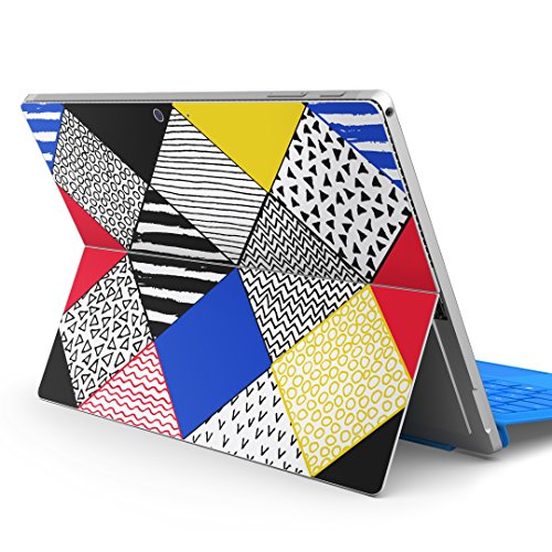igsticker Surface pro7 (2019) pro6 pro2017 pro4 専用 スキンシール サーフェス ノートブック ノートパソコン カバー ケース フィルム ステッカー アクセサリー 保護 010471 模様 カラフル 派手