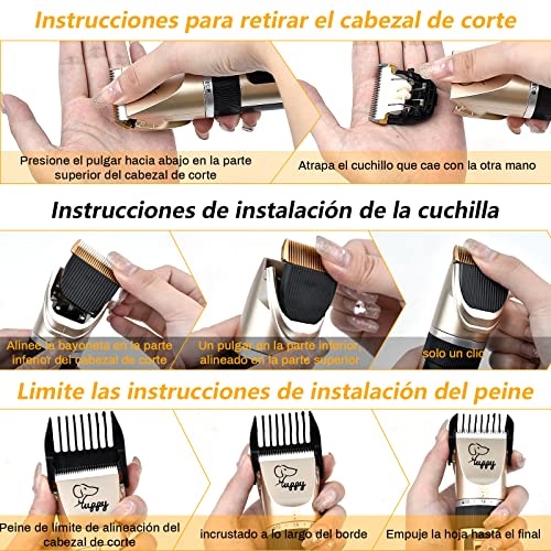 Image of Electric Clipper for Dogs and Cats with Adjustable Comb, Low Noise