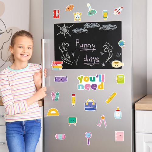35 imanes decorativos escolares para refrigerador miniatura 6