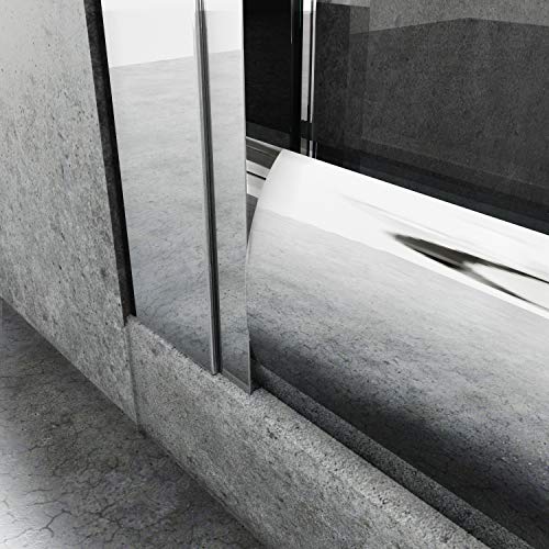 SONNI Viertelkreis Duschkabine Runddusche 90x90 eckeinstieg Duschabtrennung Schiebetür Viertelkreisdusche