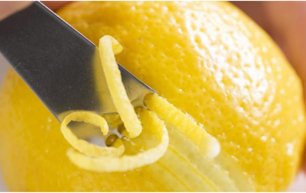 Fruit Peeler Precision Blade and Stainless Steel Citrus Zester Tool, Dishwasher Safe with Kitchen Gadget for Efficient Fruit Peeling and Zesting Orange and Lemon